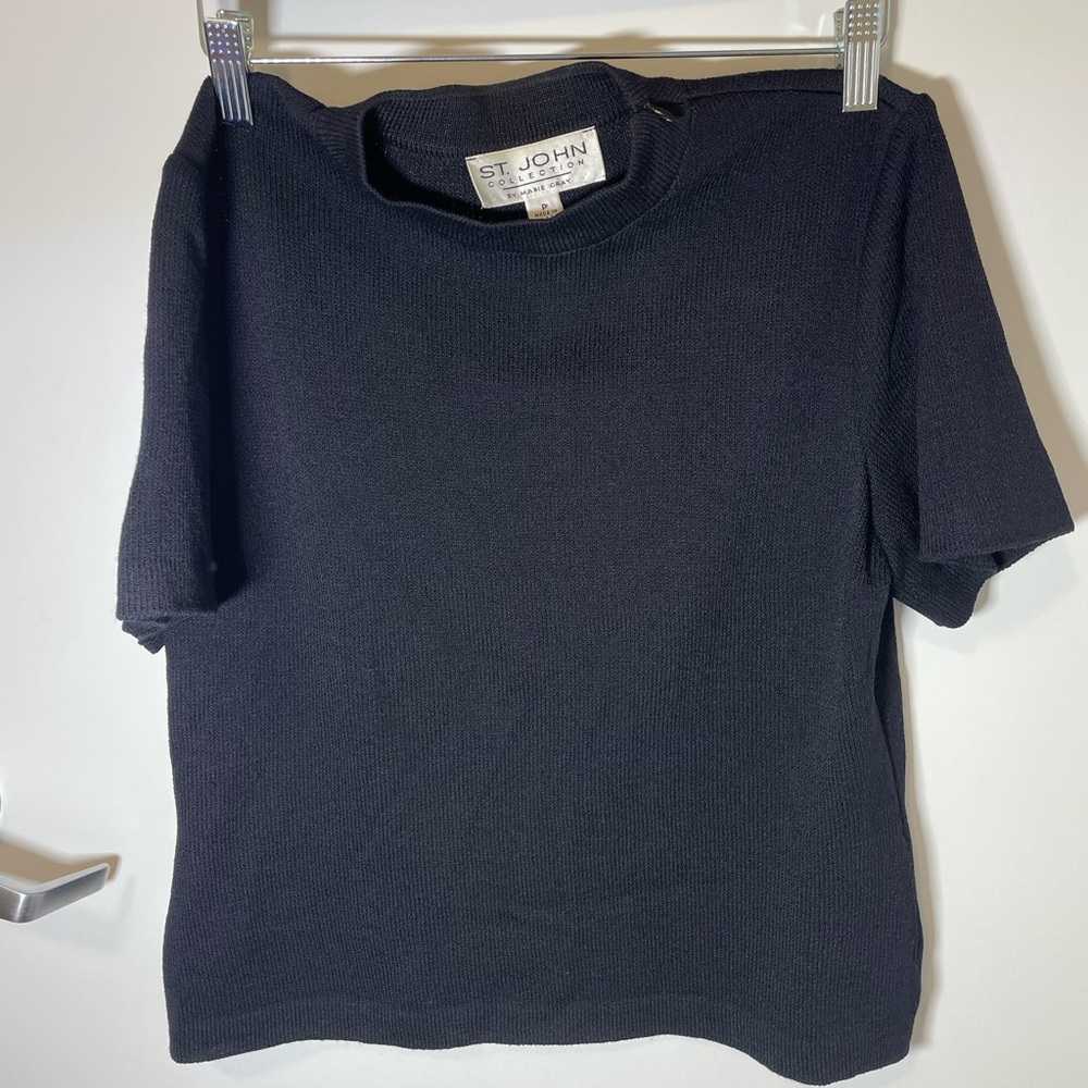 St. John Collection Marie Cray Ribbed T-Shirt